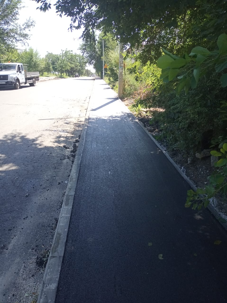 Закончены работы по устройству покрытия тротуаров на ул. Нестерова городского округа Джанкой