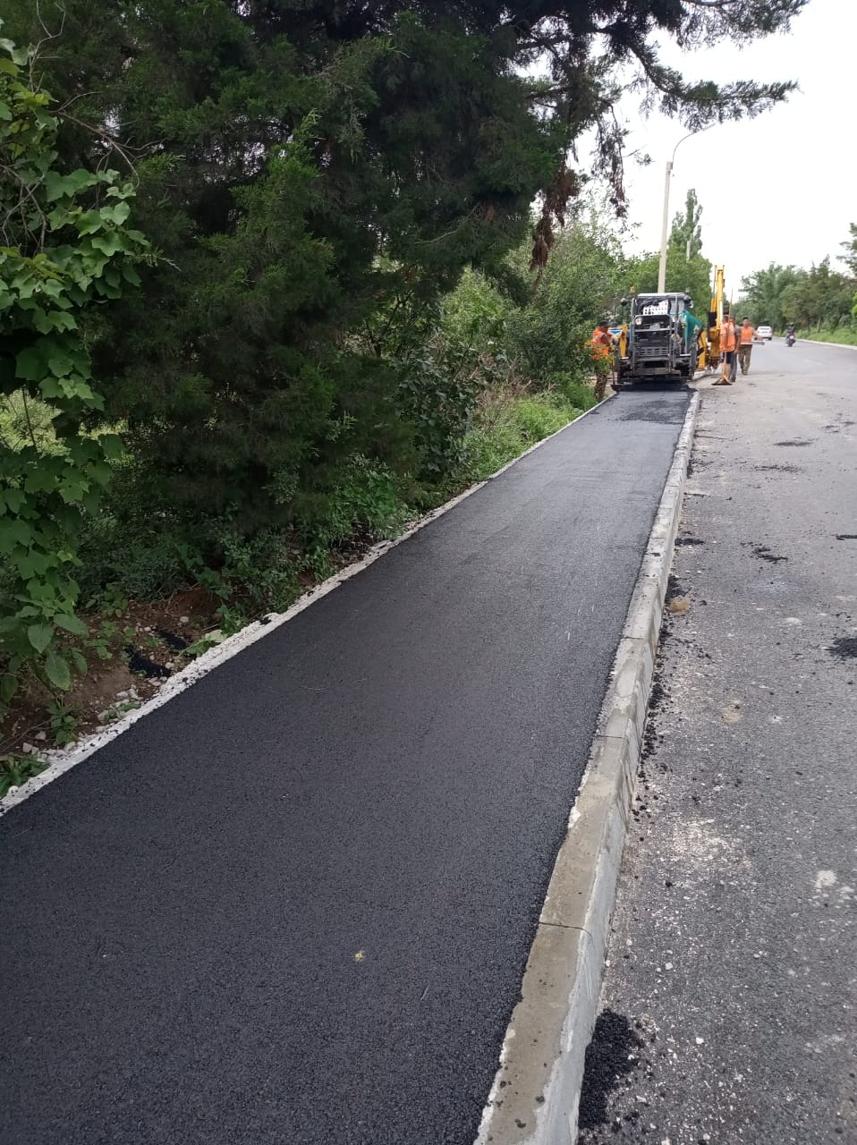 Закончены работы по устройству покрытия тротуаров на ул. Нестерова городского округа Джанкой