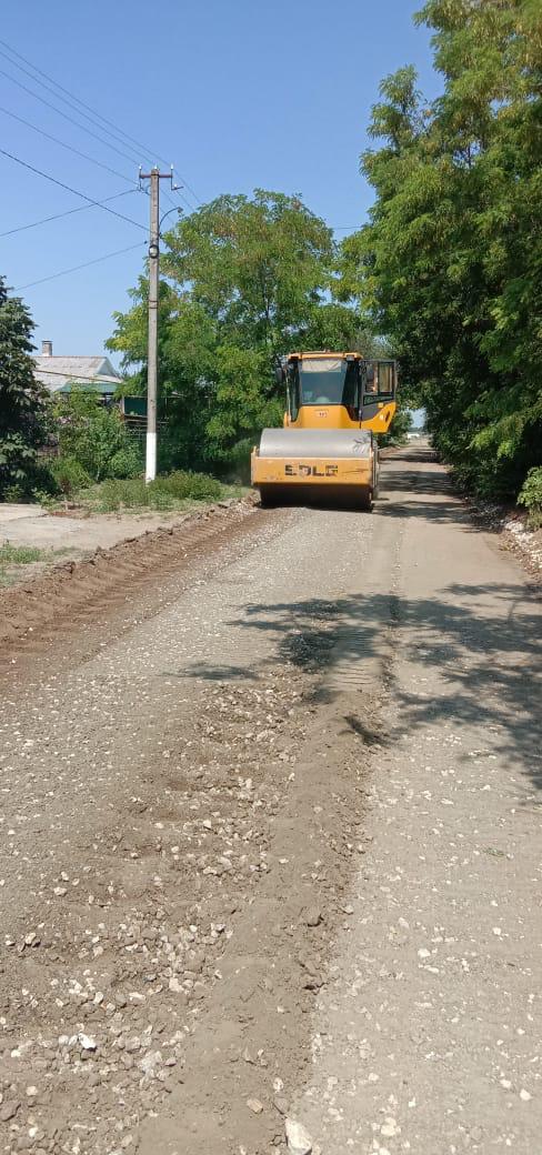 Закончены работы по устройству основания методом холодного ресайклирования на  ул. Садоводов с. Новая Жизнь Джанкойского района