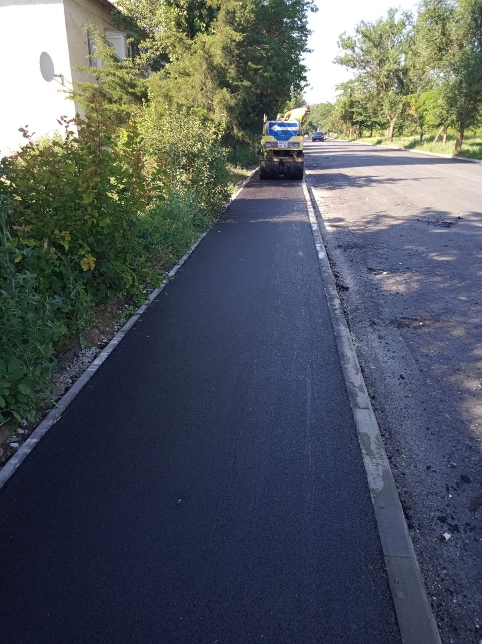 Закончены работы по устройству покрытия тротуаров на ул. Нестерова городского округа Джанкой