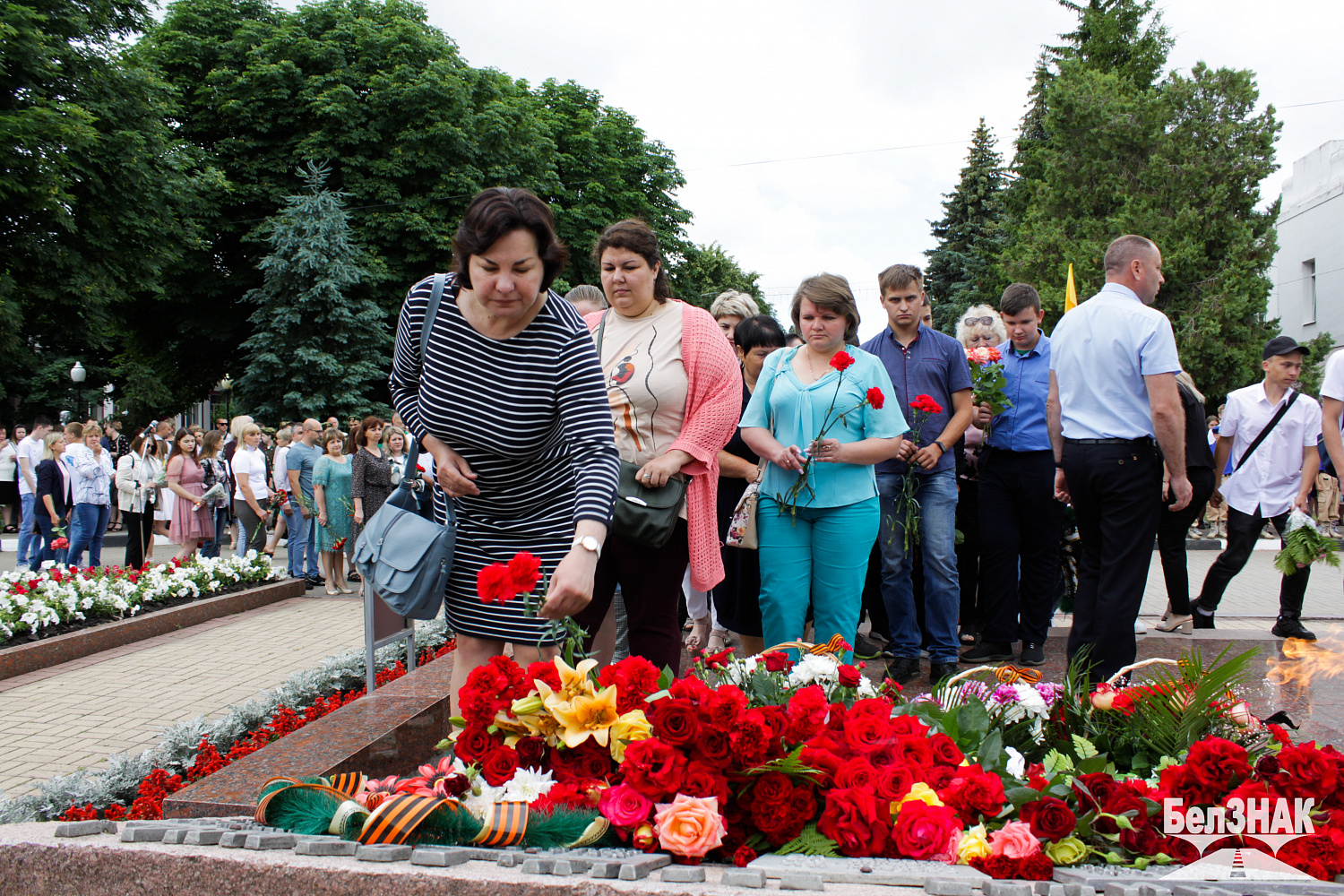 Сотрудники компании БЕЛЗНАК приняли участие в траурном митинге