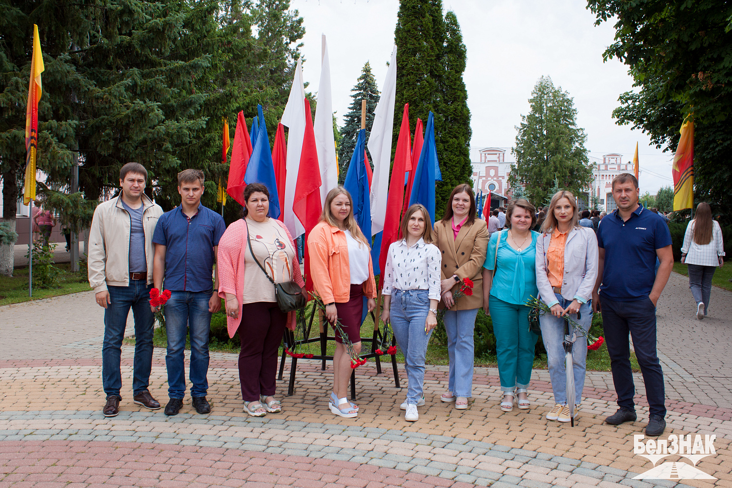 Сотрудники компании БЕЛЗНАК приняли участие в траурном митинге