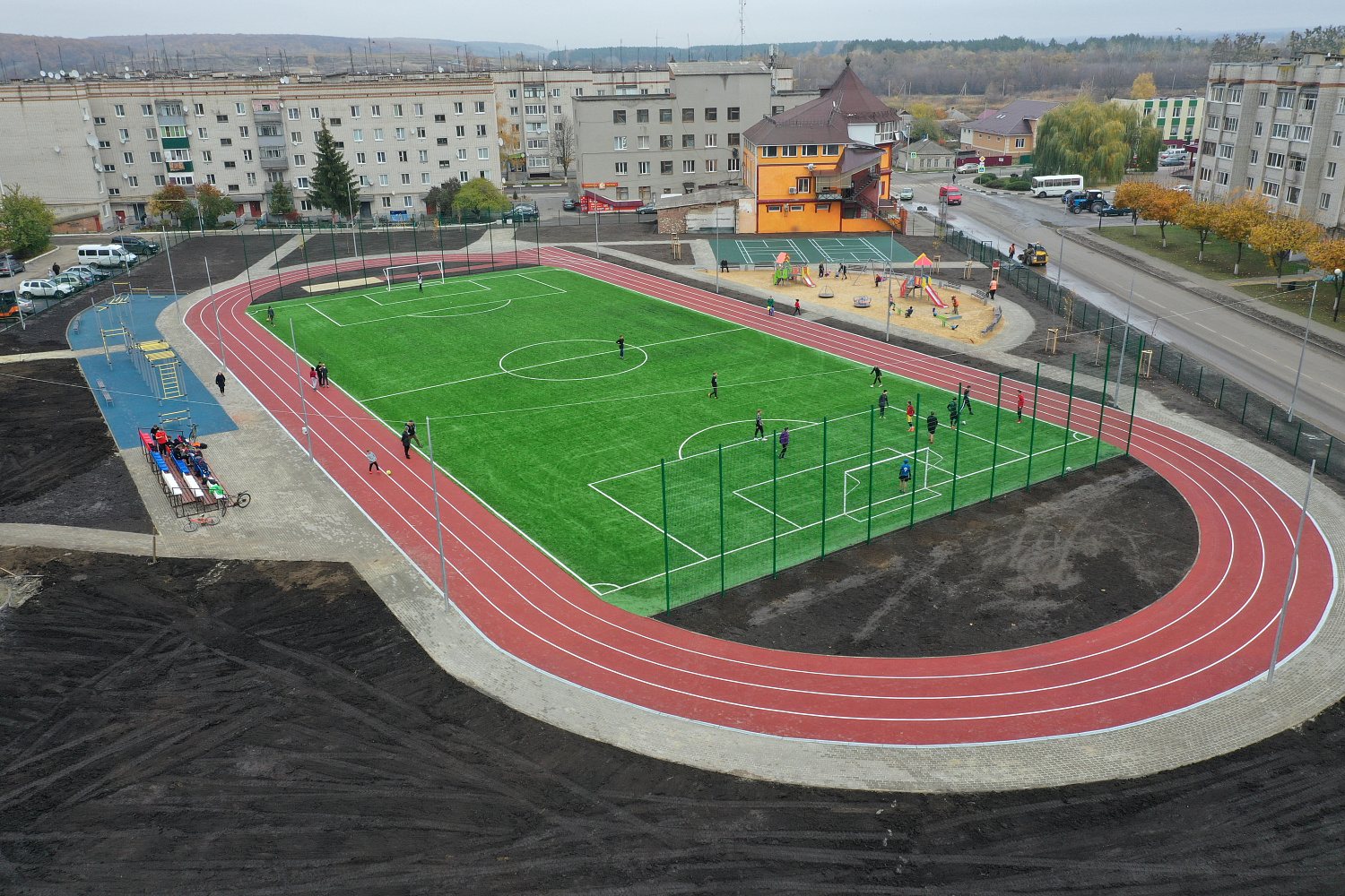 Обустройство спортивного парка в п.Борисовка