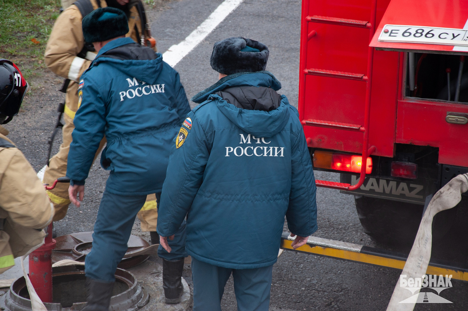 На территории Борисовского подразделения БЕЛЗНАК проведены пожарно-тактические учения