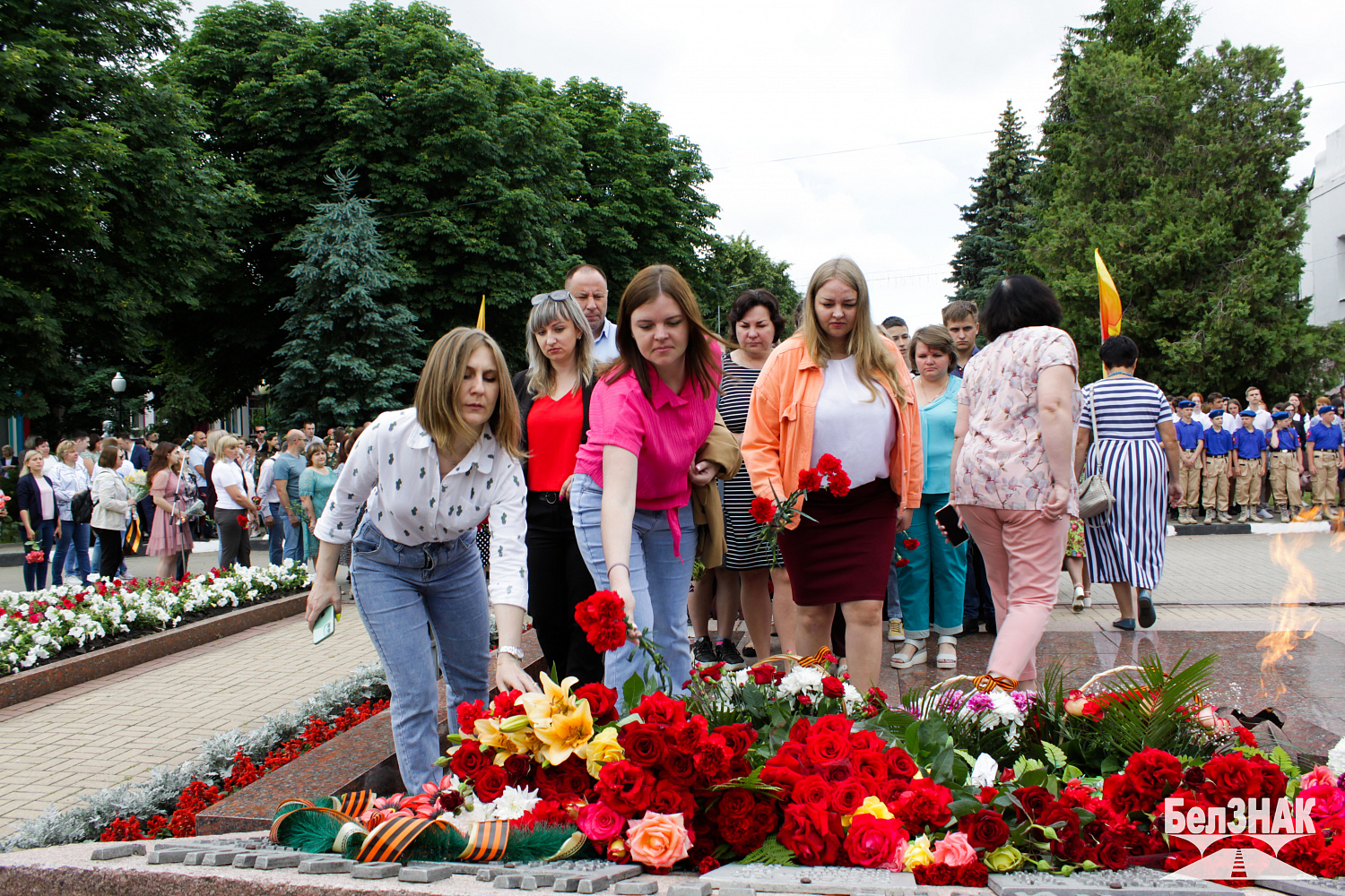 Сотрудники компании БЕЛЗНАК приняли участие в траурном митинге
